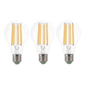 LOT 3x Ampoule LED VINTAGE A60 E27/9W/230V 3000K - Brilagi
