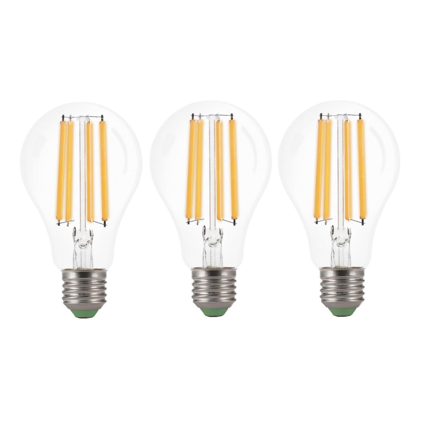 LOT 3x Ampoule LED VINTAGE A60 E27/9W/230V 3000K - Brilagi
