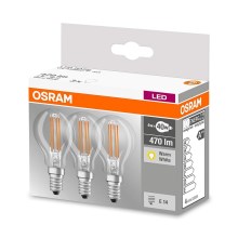 LOT 3x Ampoule LED VINTAGE P40 E14/4W/230V 2700K - Osram
