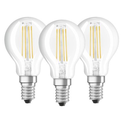 LOT 3x Ampoule LED VINTAGE P40 E14/4W/230V 2700K - Osram