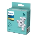 LOT 3x Ampoules LED Philips GU10/4,6W/230V 2700K