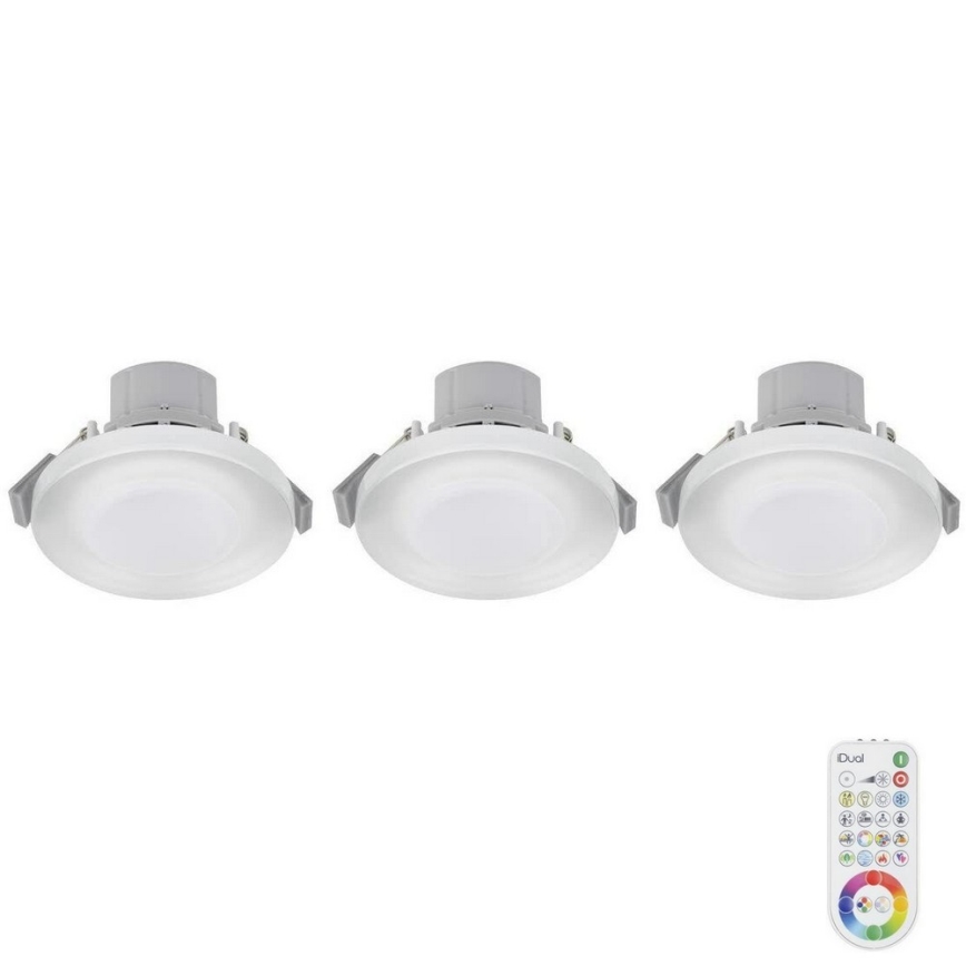 LOT 3x LED RGB Spot encastrable salle de bain ARGON LED/7,3W/230V