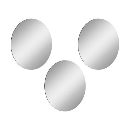 LOT 3x Miroir mural ROUND d. 30 cm