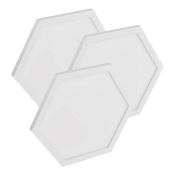 LOT 3x Panneau RGBIC+CCT à intensité variable - extension 3xLED/1,8W/230V Wi-Fi Tuya