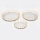 LOT 3x Plateau décoratif d. 27/33/37 cm doré