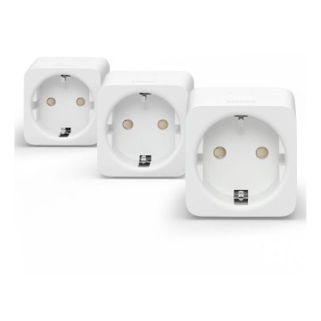 LOT 3x Prise connectée Philips Hue Connecté prise EU SCHUKO