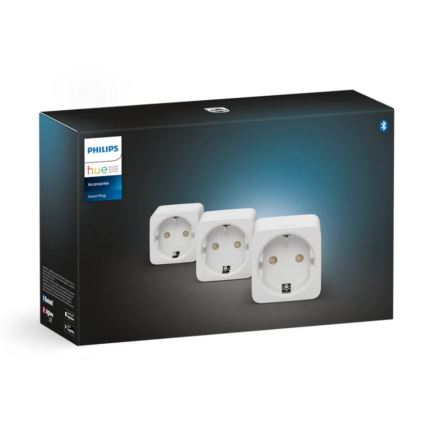LOT 3x Prise connectée Philips Hue Connecté prise EU SCHUKO