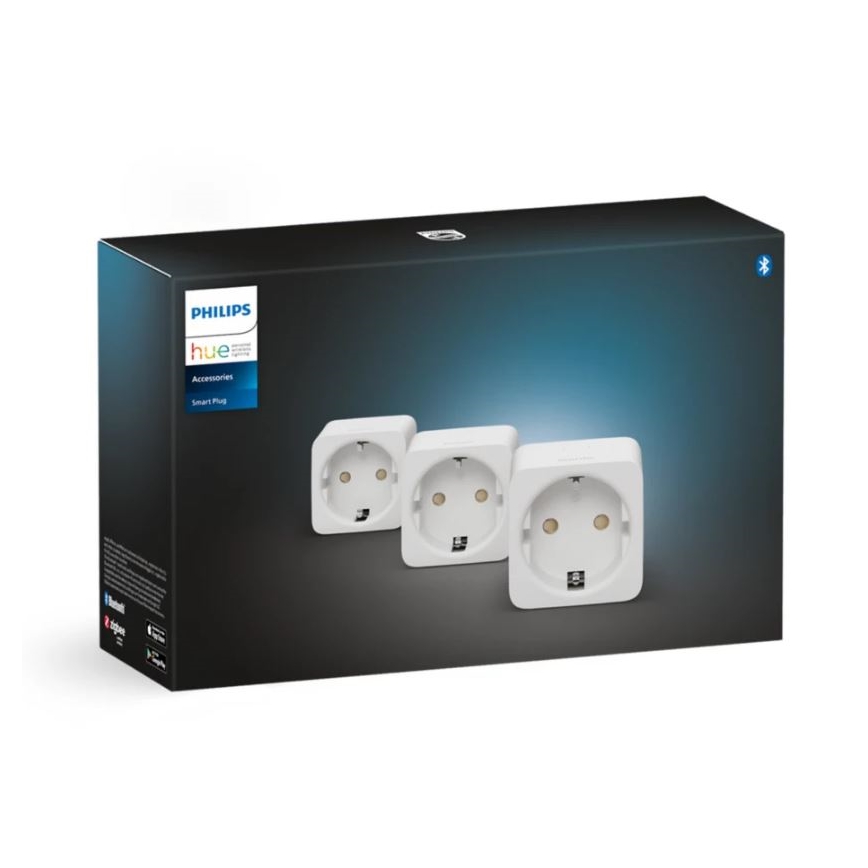 LOT 3x Prise connectée Philips Hue Connecté prise EU SCHUKO