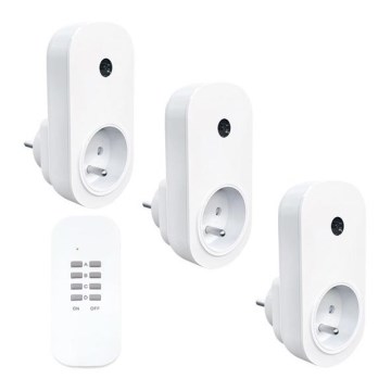LOT 3x Prises télécommandées + télécommande