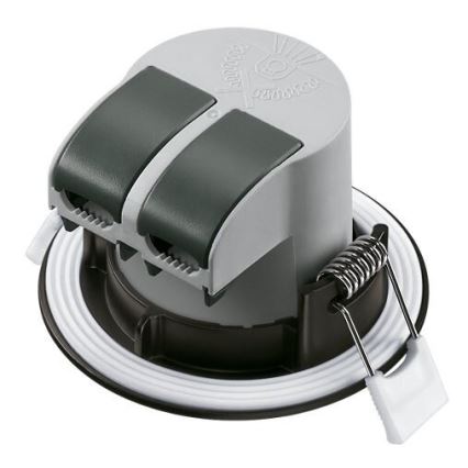 LOT 3x Spot encastrable de salle de bain LED/5,5W/230V 2700K IP65 noir