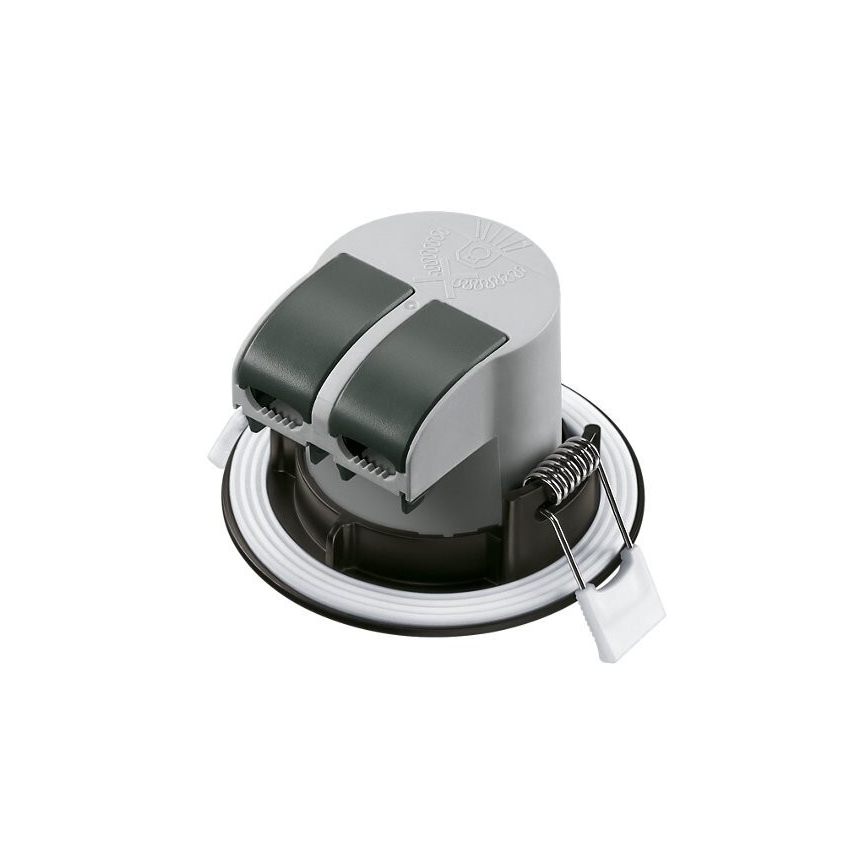 LOT 3x Spot encastrable de salle de bain LED/5,5W/230V 2700K IP65 noir