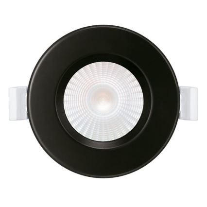 LOT 3x Spot encastrable de salle de bain LED/5,5W/230V 2700K IP65 noir