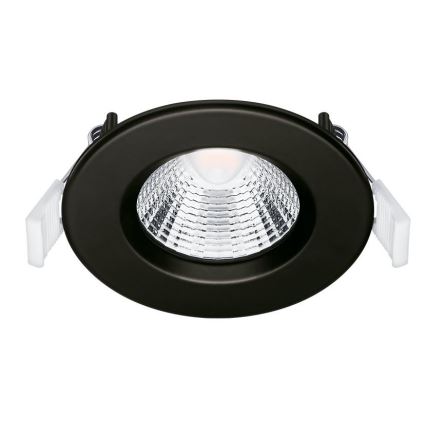 LOT 3x Spot encastrable de salle de bain LED/5,5W/230V 2700K IP65 noir