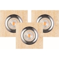 LOT 3x Spot encastrable LED VITAR 1xGU10/5W/230V CRI 90 grès