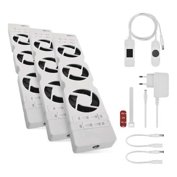 LOT 3x Ventilateur de radiateur 5/230V blanc