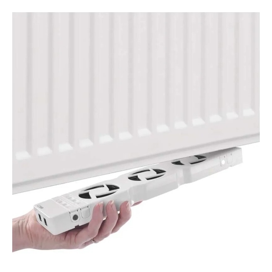 LOT 3x Ventilateur de radiateur 5/230V blanc