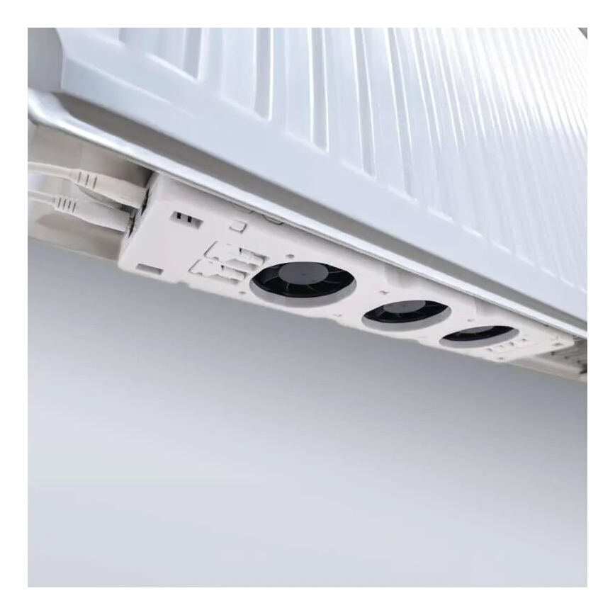 LOT 3x Ventilateur de radiateur 5/230V blanc