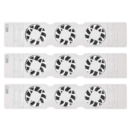 LOT 3x Ventilateur de radiateur 5/230V blanc