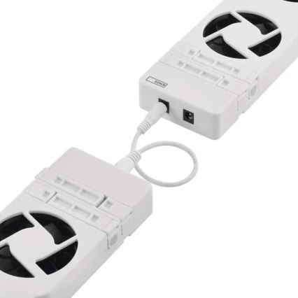 LOT 3x Ventilateur de radiateur 5/230V blanc