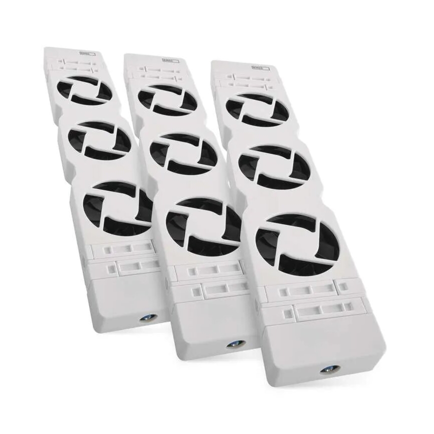 LOT 3x Ventilateur de radiateur 5/230V blanc