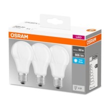 LOT 3xLED Ampoule E27/8,5W/230V - Osram