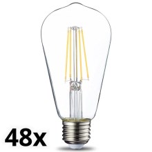 LOT 48x Ampoule LED VINTAGE E27/4,3W/230V 2700K
