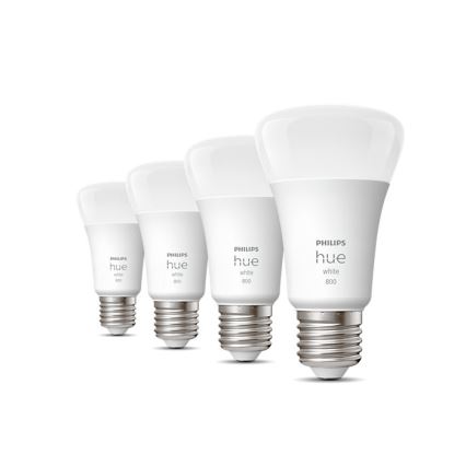 LOT 4x Ampoule LED à intensité variable Philips Hue WHITE A60 E27/9W/230V 2700K