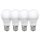 LOT 4x Ampoule LED ECOLINE A60 E27/10W/230V 4000K - Brilagi