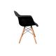 LOT 4x Chaise de repas NEREA 81x61 cm noir/hêtre