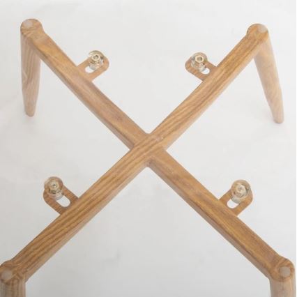 LOT 4x Chaise de repas TAHO marron/transparent