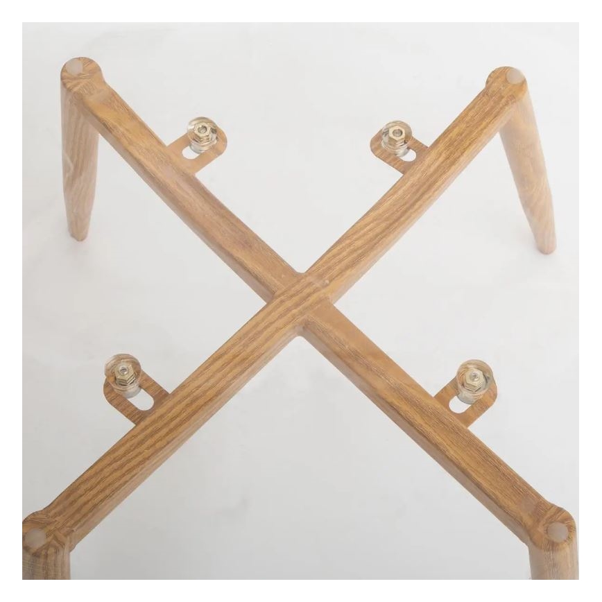 LOT 4x Chaise de repas TAHO marron/transparent