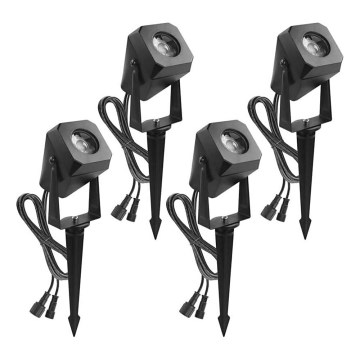 LOT 4x Lampe d'extérieur RGBIC à intensité variable LED/7W/230V 3000-6500K IP65 Wi-Fi Tuya