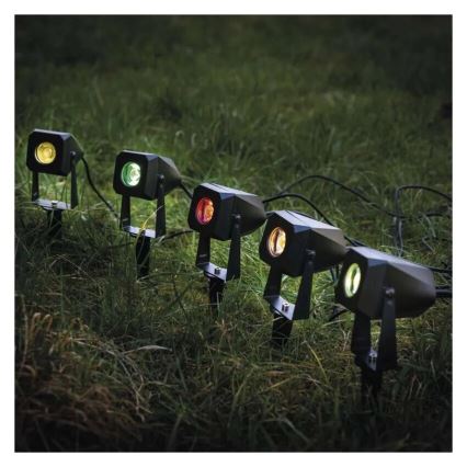 LOT 4x Lampe d'extérieur RGBIC à intensité variable LED/7W/230V 3000-6500K IP65 Wi-Fi Tuya