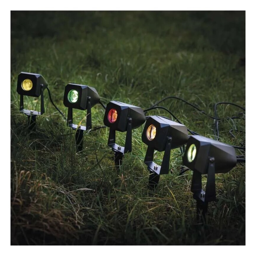 LOT 4x Lampe d'extérieur RGBIC à intensité variable LED/7W/230V 3000-6500K IP65 Wi-Fi Tuya