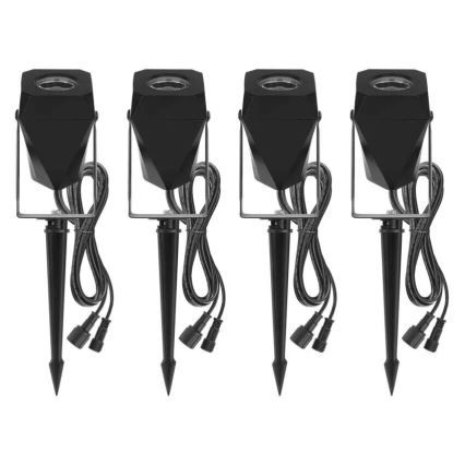 LOT 4x Lampe d'extérieur RGBIC à intensité variable LED/7W/230V 3000-6500K IP65 Wi-Fi Tuya