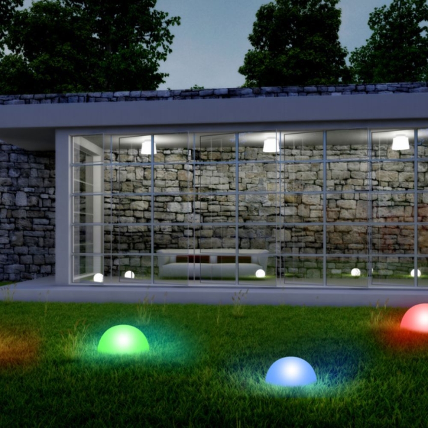 LOT 5x Éclairage solaire LED/3,2V 600 mAh multicolore