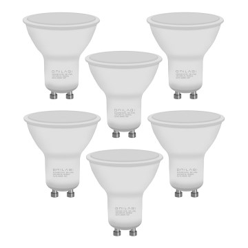 LOT 6x Ampoule LED ECOLINE GU10/6W/230V 4000K - Brilagi