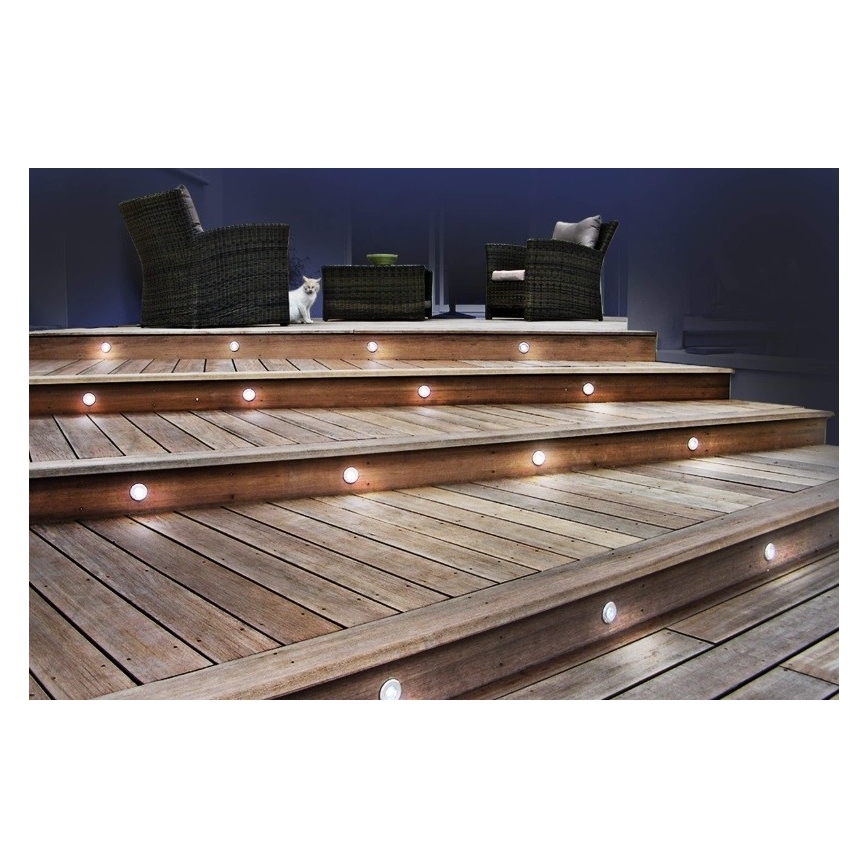LOT 6x Spot encastrable extérieur EASY CONNECT LED/0,8W/230V 3000K IP67