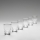 Lot 6x verre à liqueur transparent