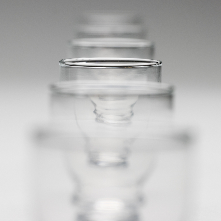Lot 6x verre à liqueur transparent