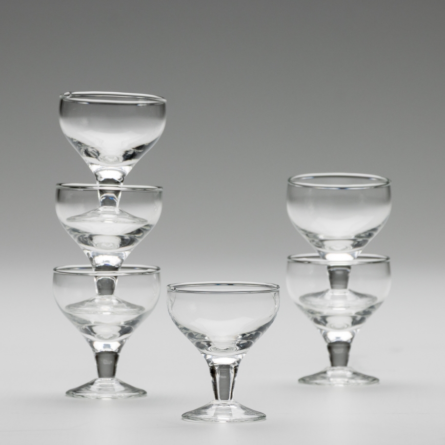 Lot 6x verre à liqueur transparent