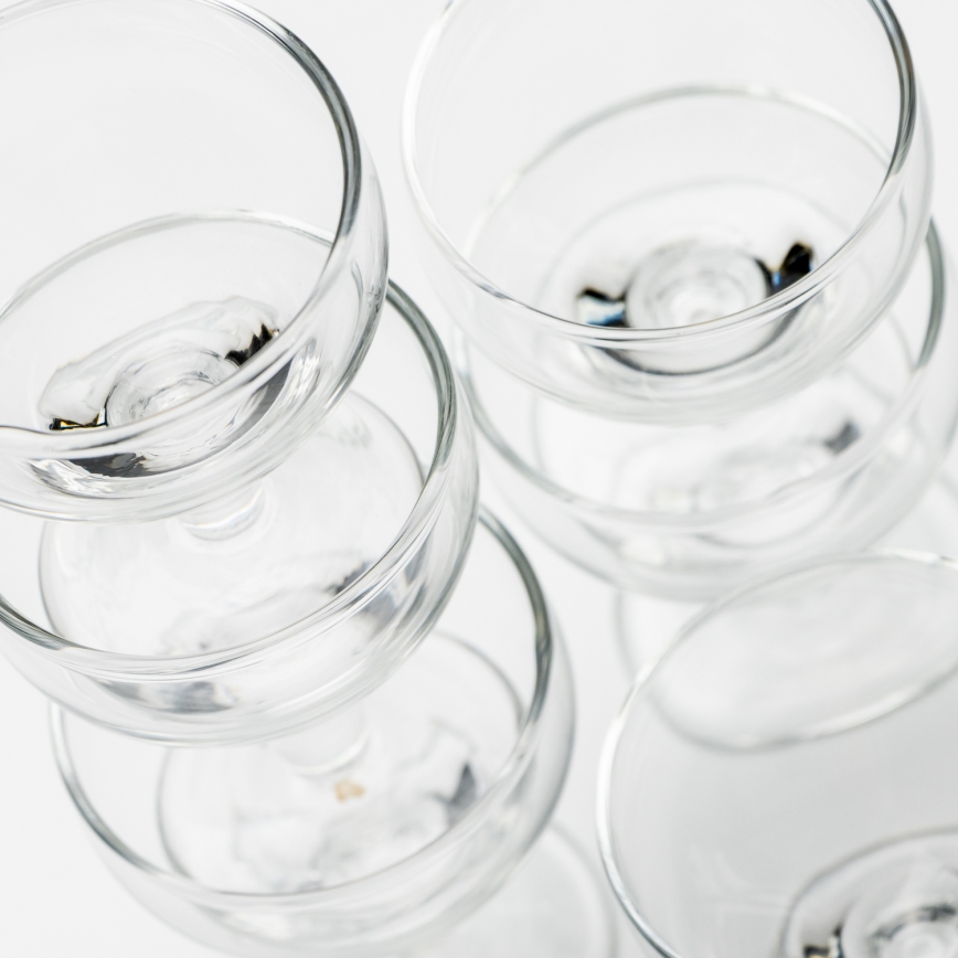 Lot 6x verre à liqueur transparent