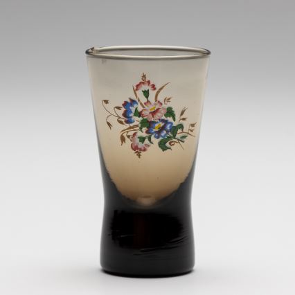 Lot 6x verre à shot fumé avec un motif de bouquet n° 2