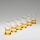Lot 6x verre à shot 25 mm transparent jaune