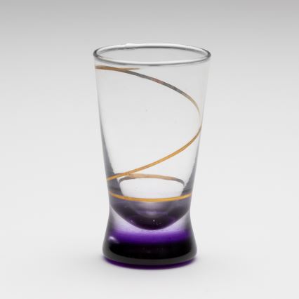 Lot 6x verre à shot 25 mm transparent vert