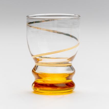 Lot 6x verre à shot transparent jaune