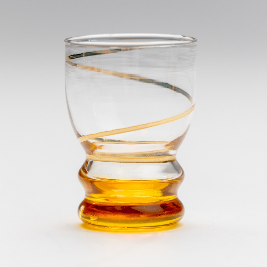 Lot 6x verre à shot transparent jaune