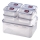 LOT 7x Récipient alimentaire LOCK bleu/transparent