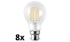 LOT 8x Ampoule LED A60 B22/7W/230V 2700K