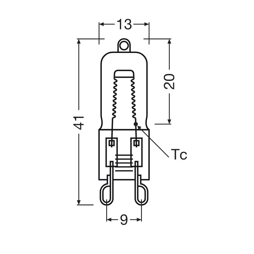 Lot de 10 ampoules pour four HALOPIN G9/25W/230V 2700K - Osram